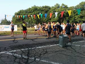 Mark giving race instructions before the start