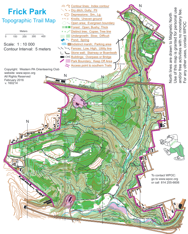 Frick Park Trail Map Swissvale Activity Guide - Julien Delange